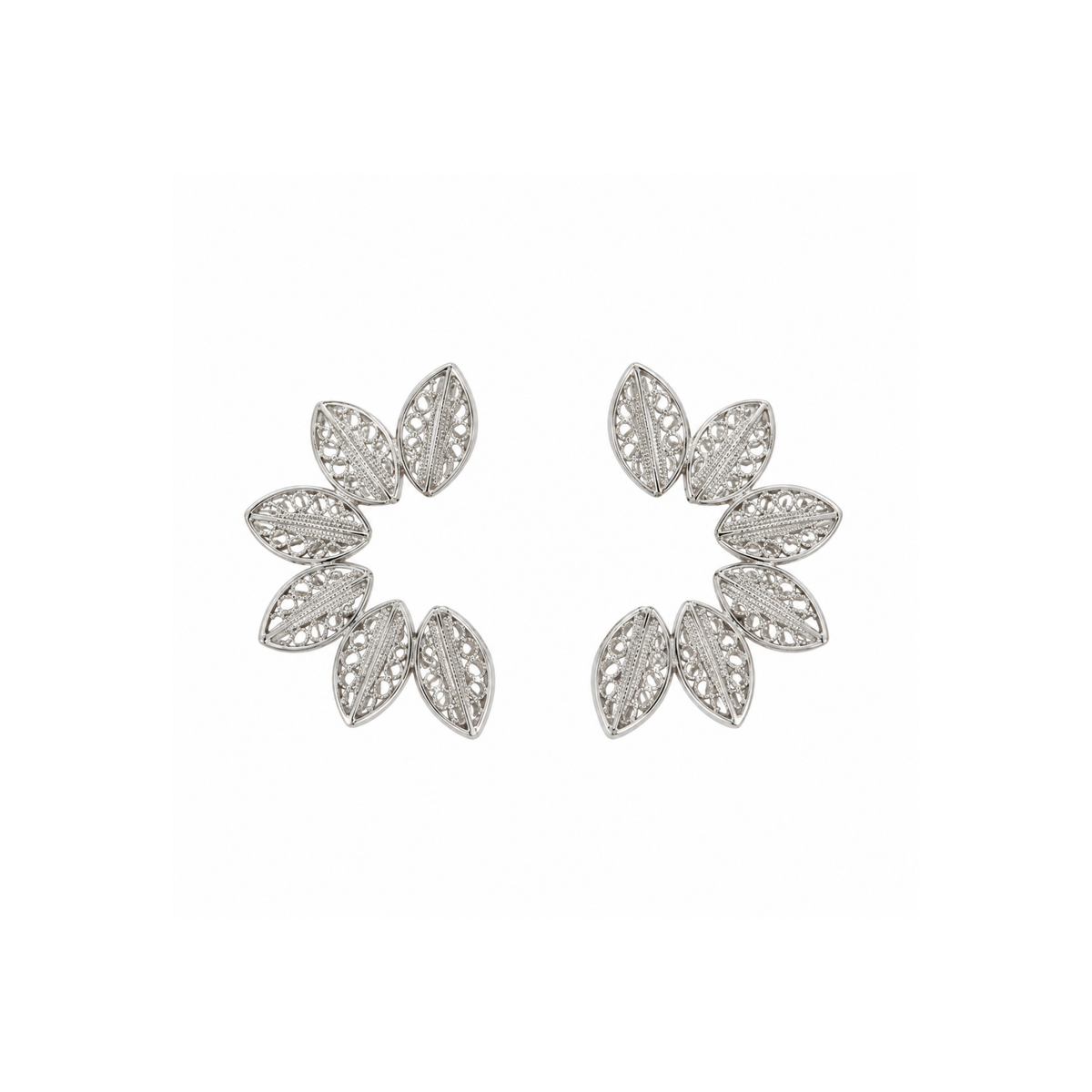 ARETES MEDIO CÍRCULO FILIGRANA