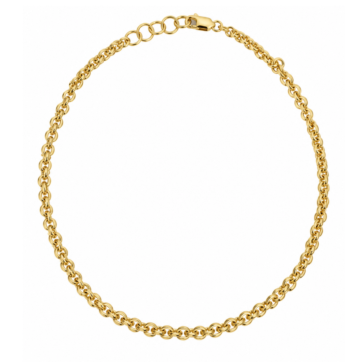 CADENA TEJIDA BAÑO DE ORO