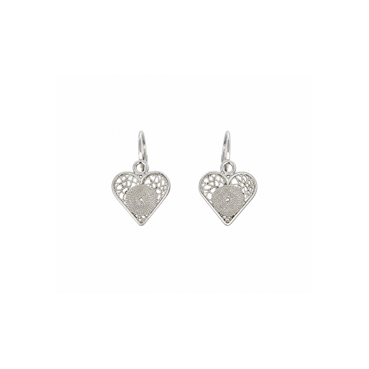 ARETES CORAZÓN FILIGRANA
