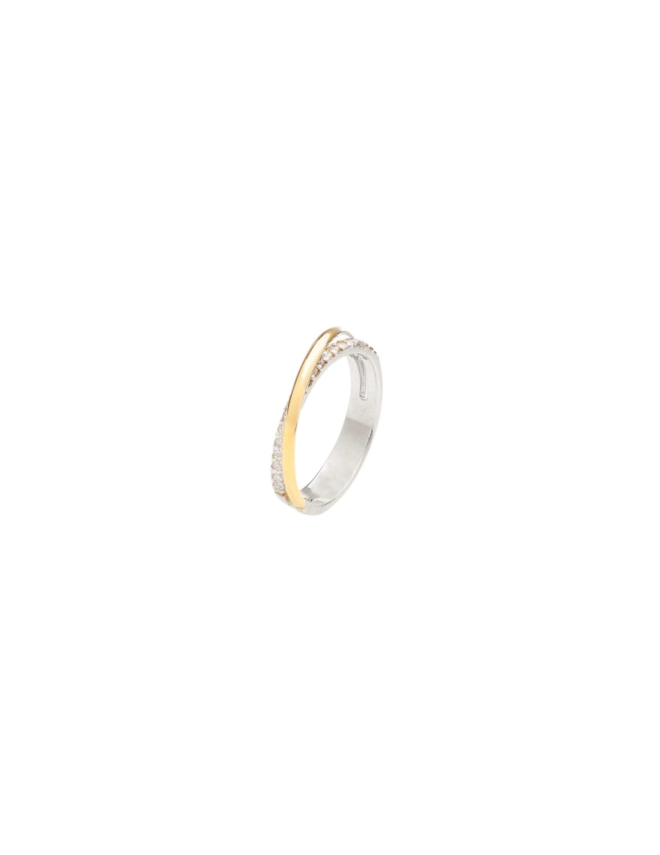 ANILLO RADIANTE PLATA Y ORO