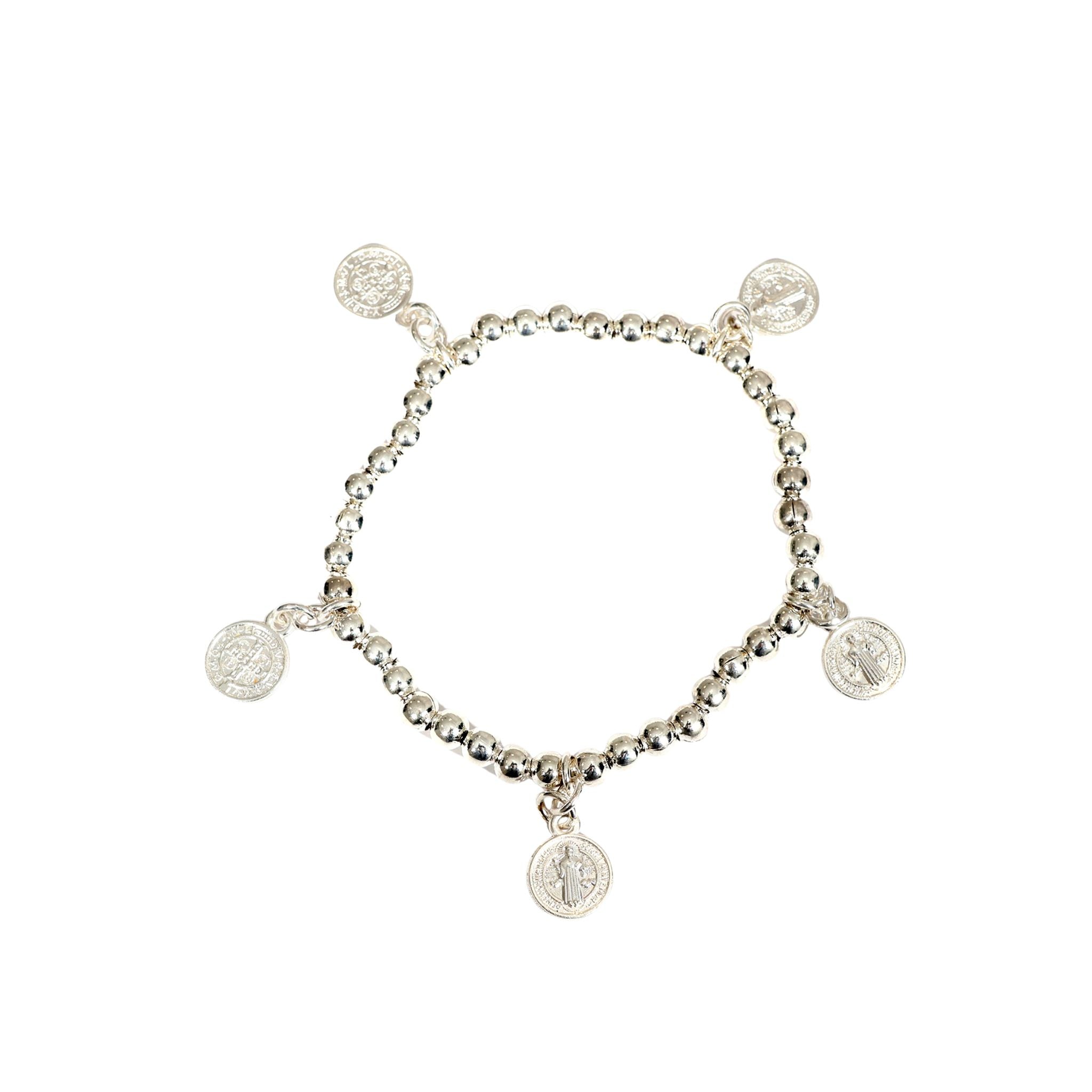 PULSERA SAN BENITO BAÑO DE PLATA