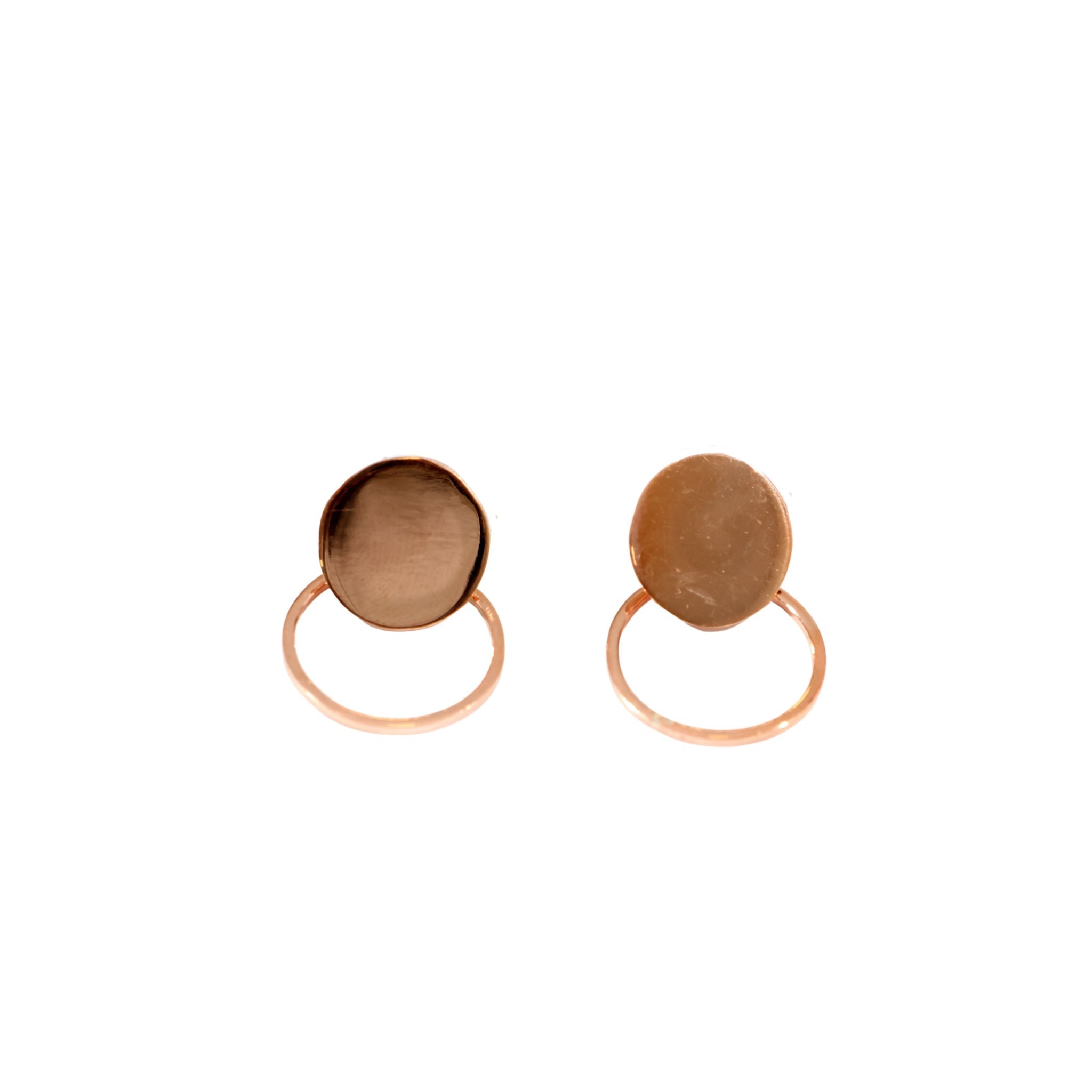 ARETES CÍRCULO DE COBRE