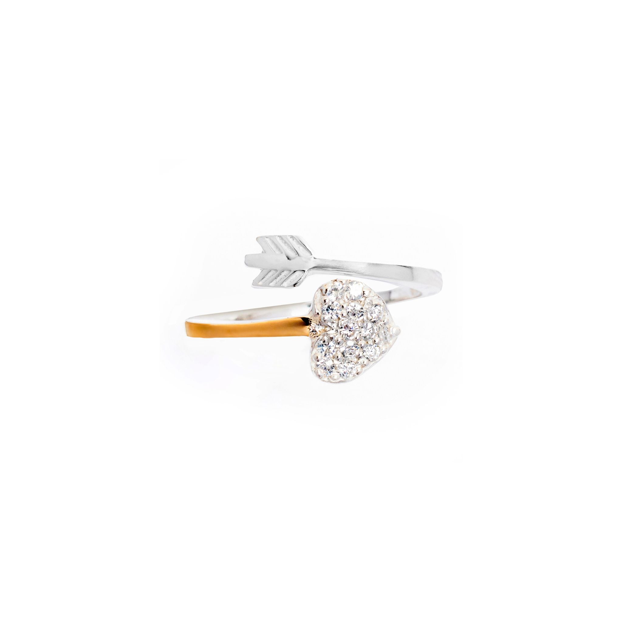ANILLO CUPIDO PLATA Y ORO