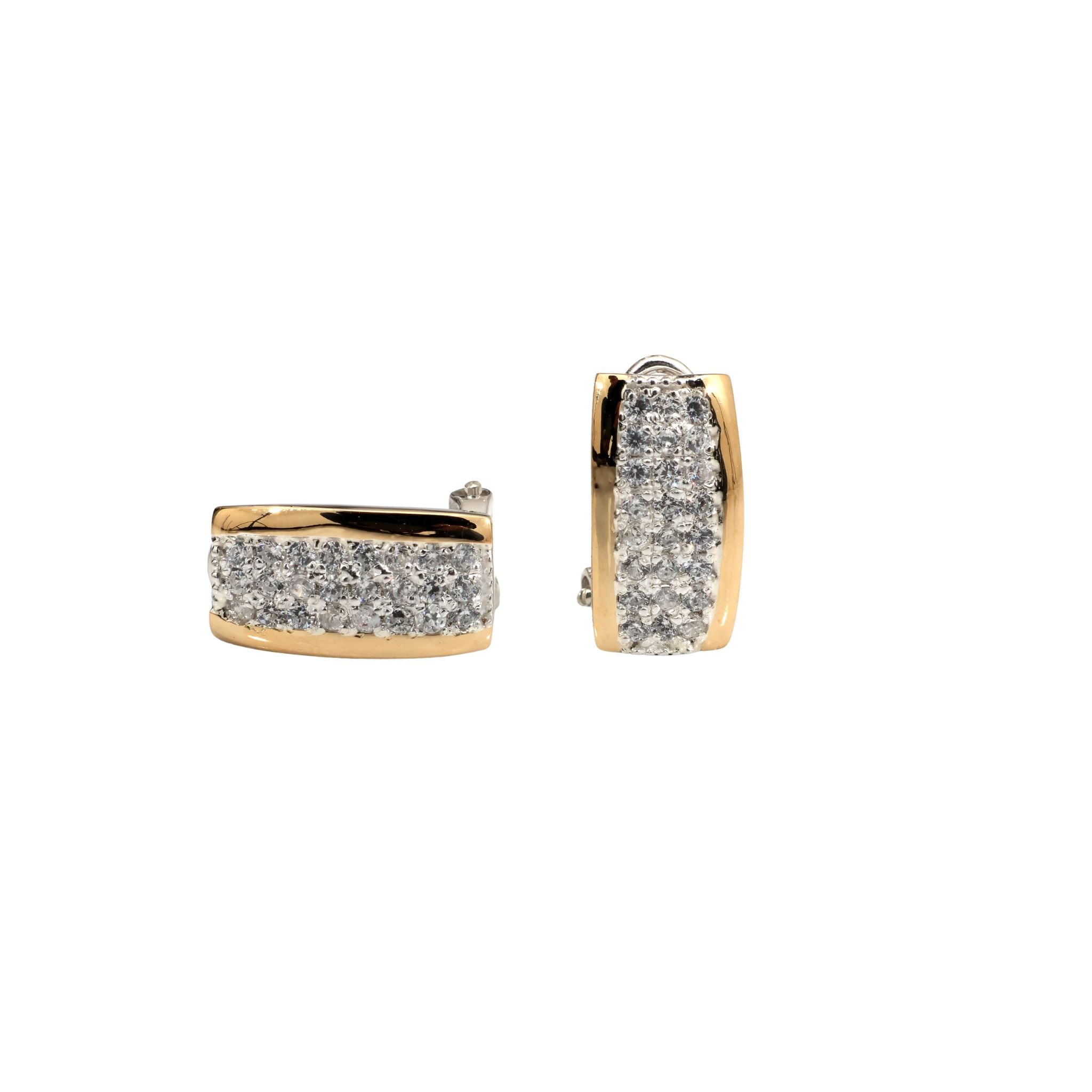 ARETES CENTELLOS  PLATA Y ORO