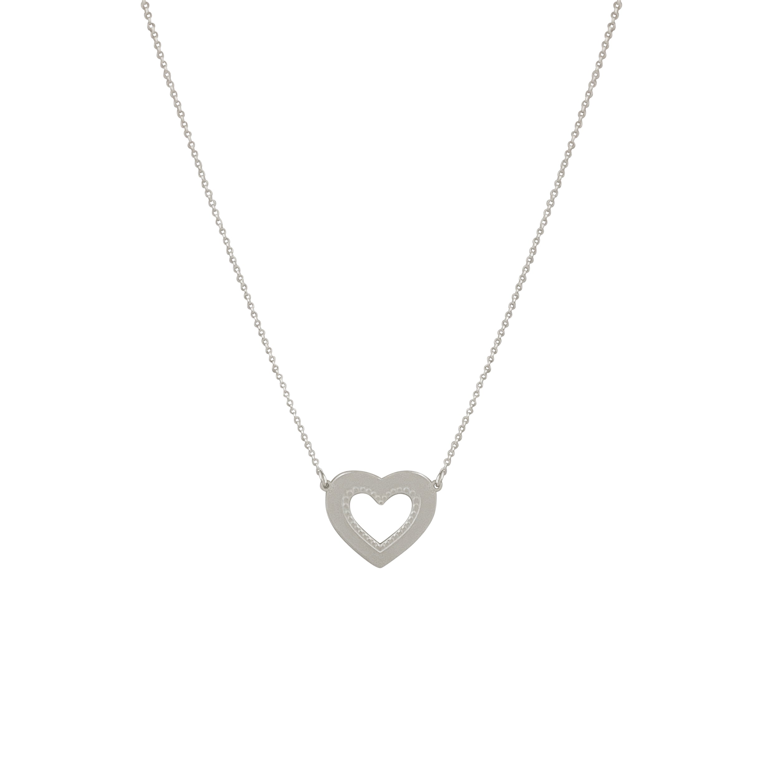 CADENA CORAZÓN PUNTEADO