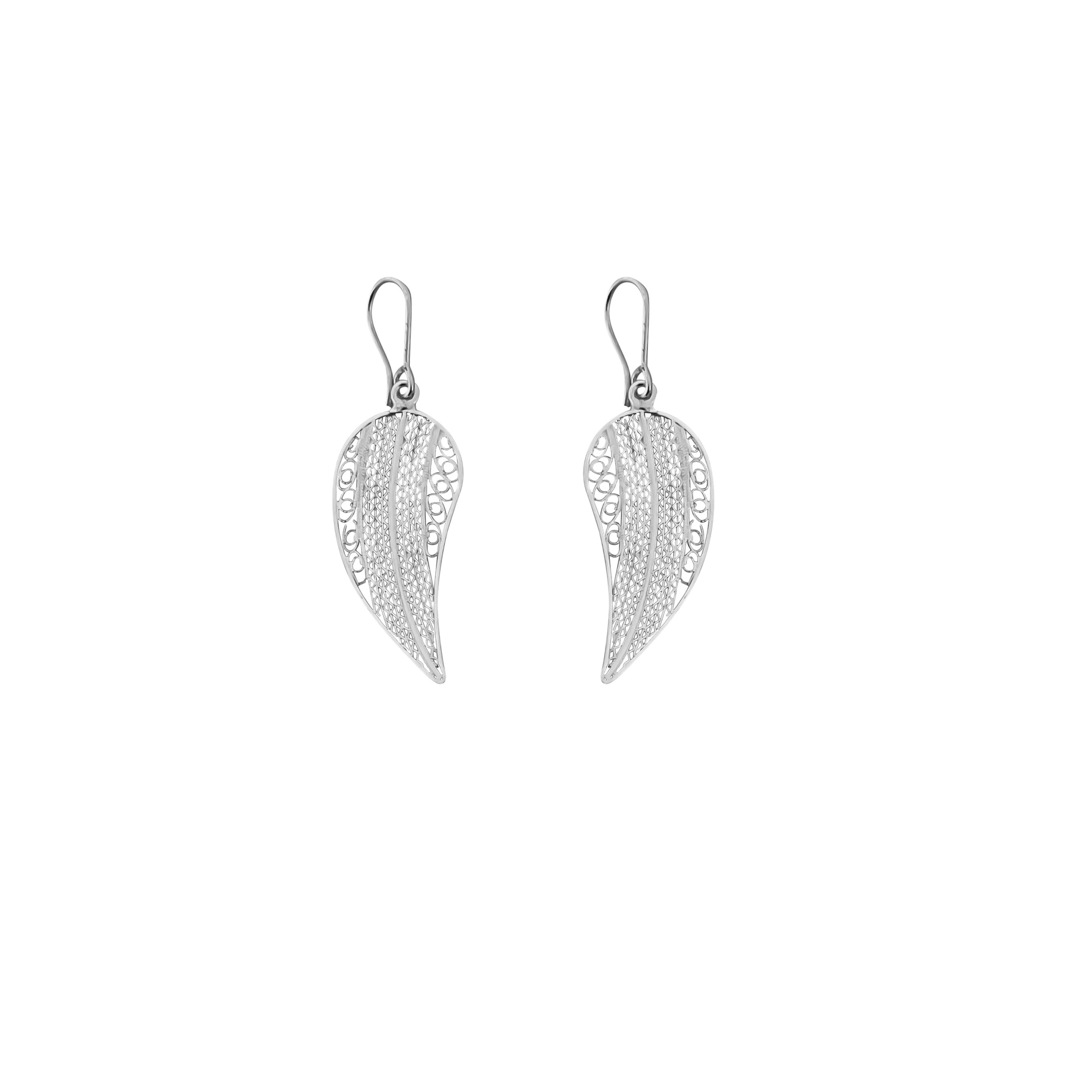 ARETES HOJA ALARGADA FILIGRANA