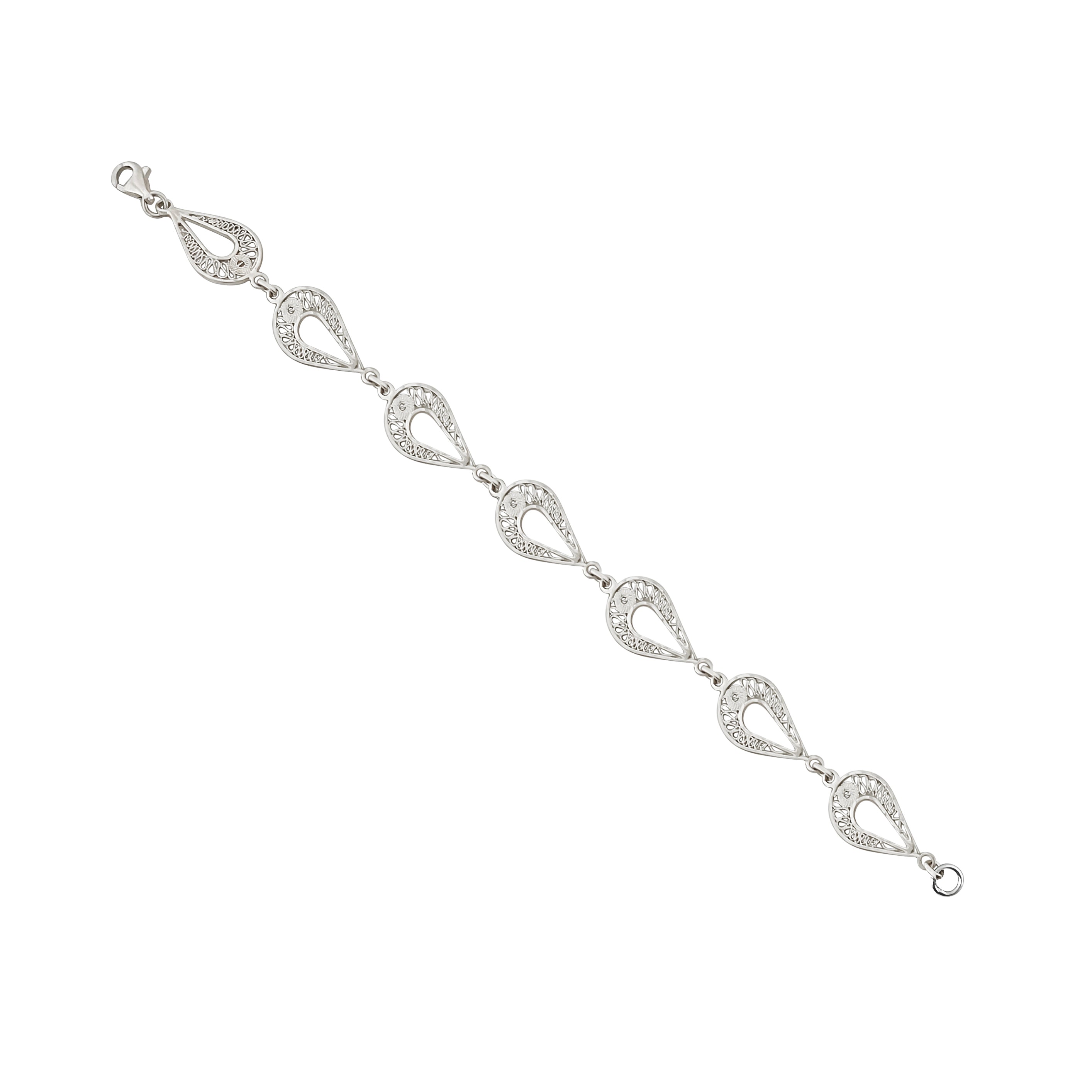 PULSERA ALMENDRAS FILIGRANA