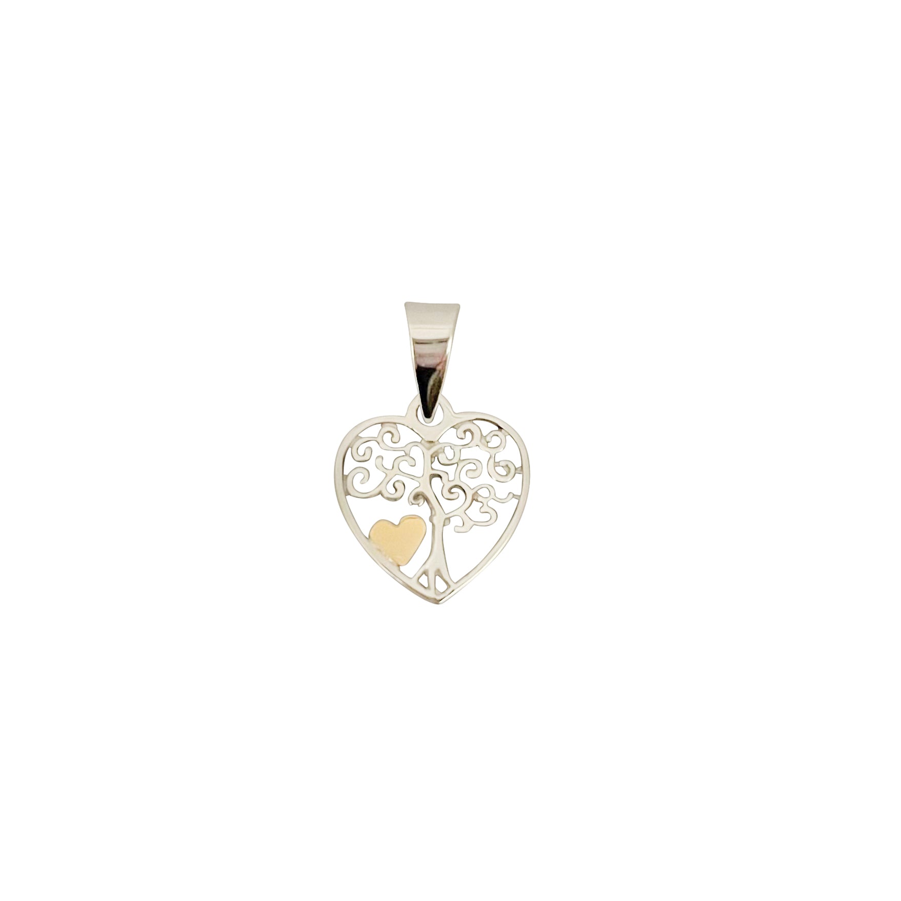 DIJE ÁRBOL DE LA VIDA PLATA Y ORO