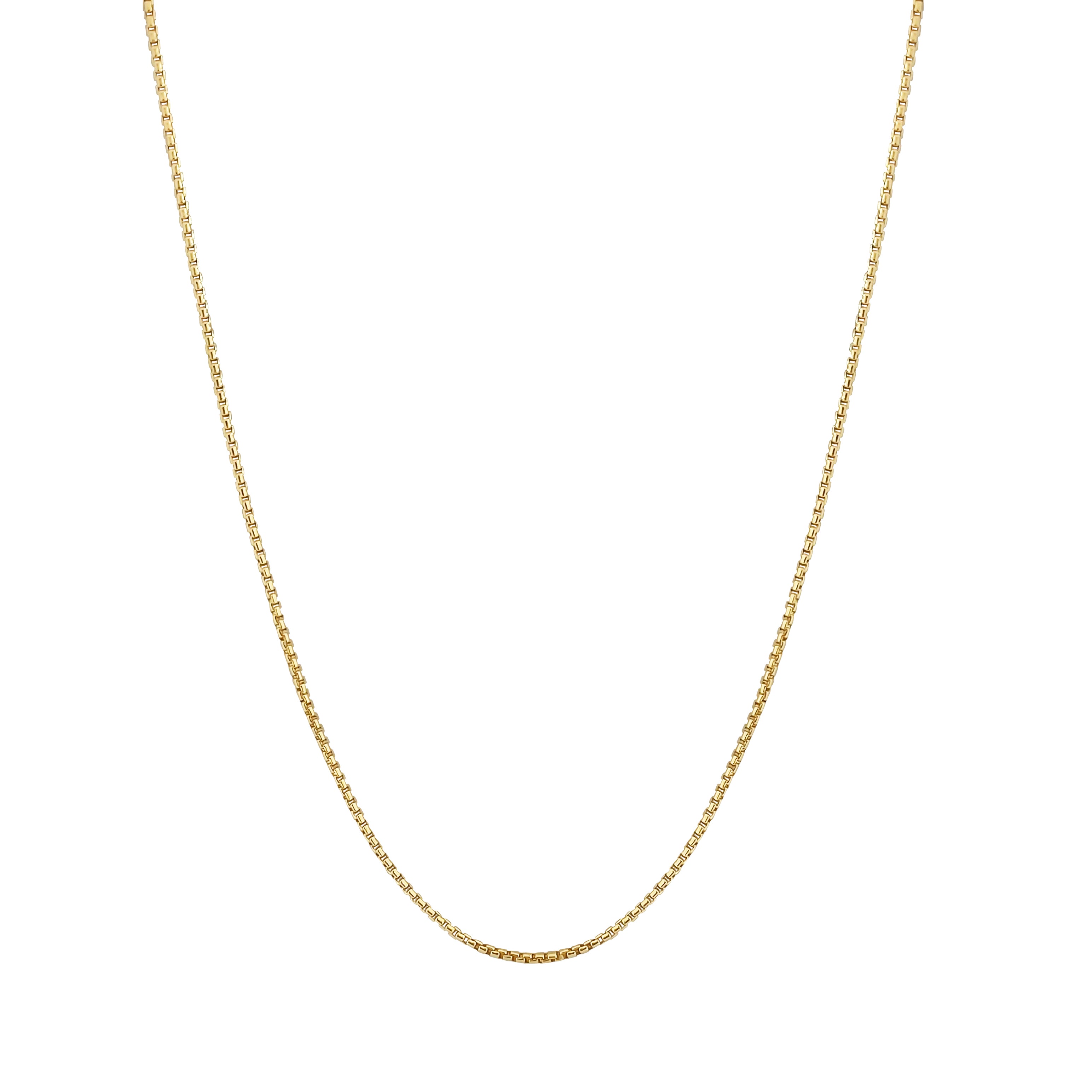 CADENA BOX CHAIN BAÑO DE ORO