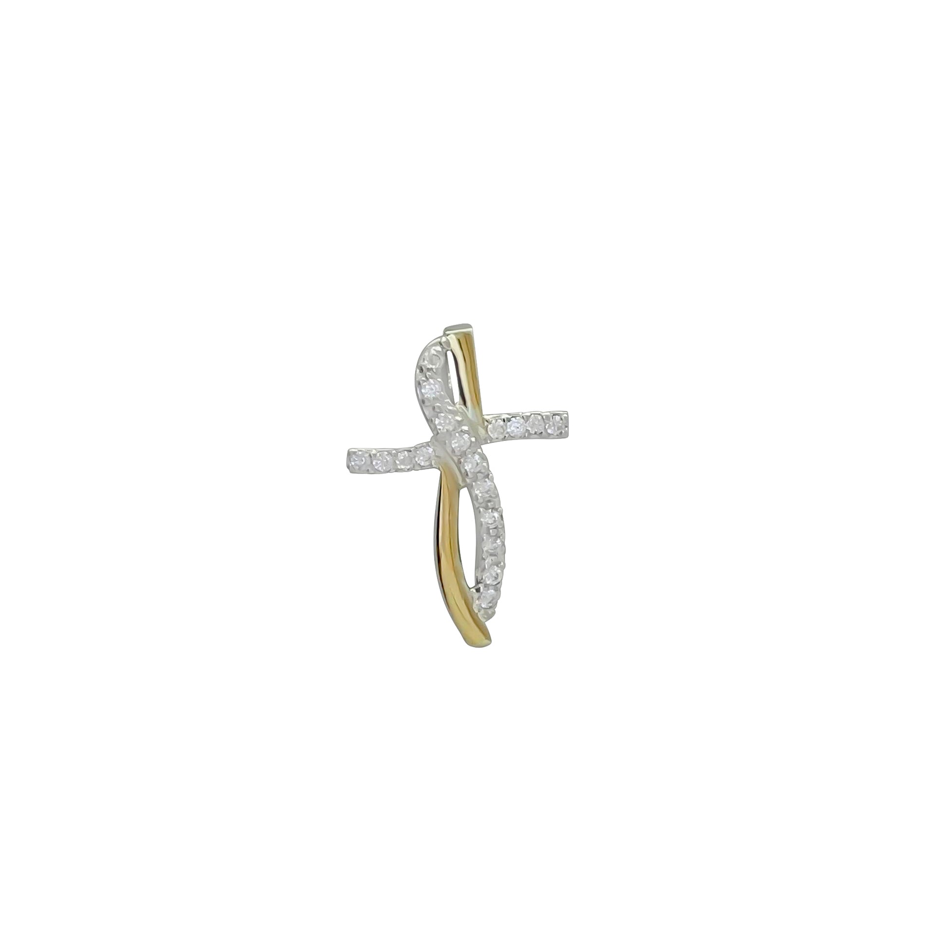 CRUZ ORQUIDEA PLATA Y ORO