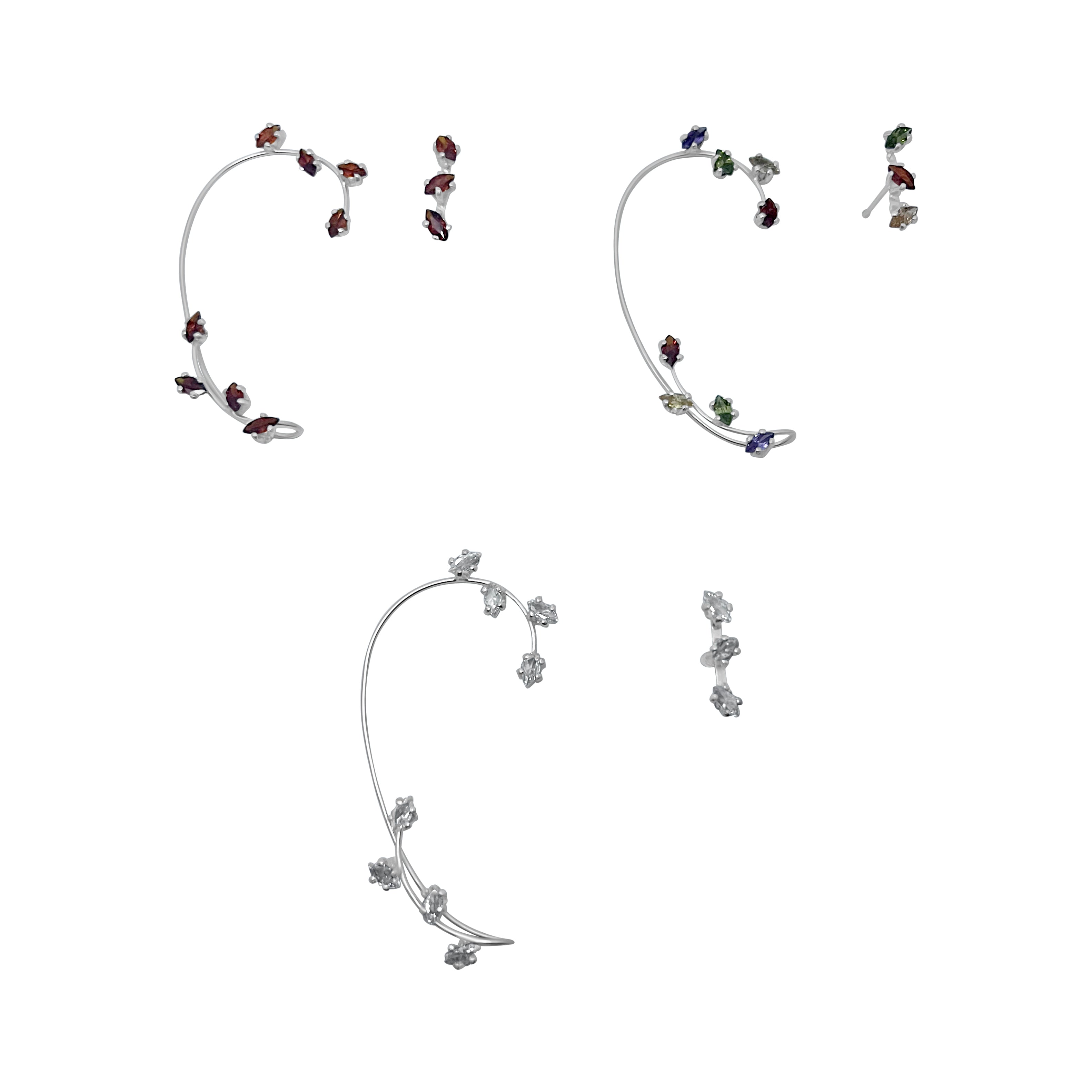 ARETES OREJERA CON CIRCONES