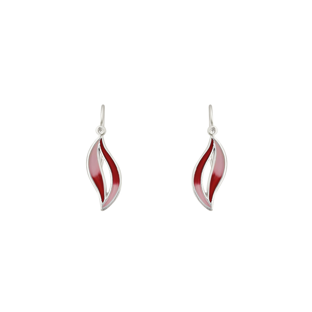 ARETES HOJITAS ESMALTADOS