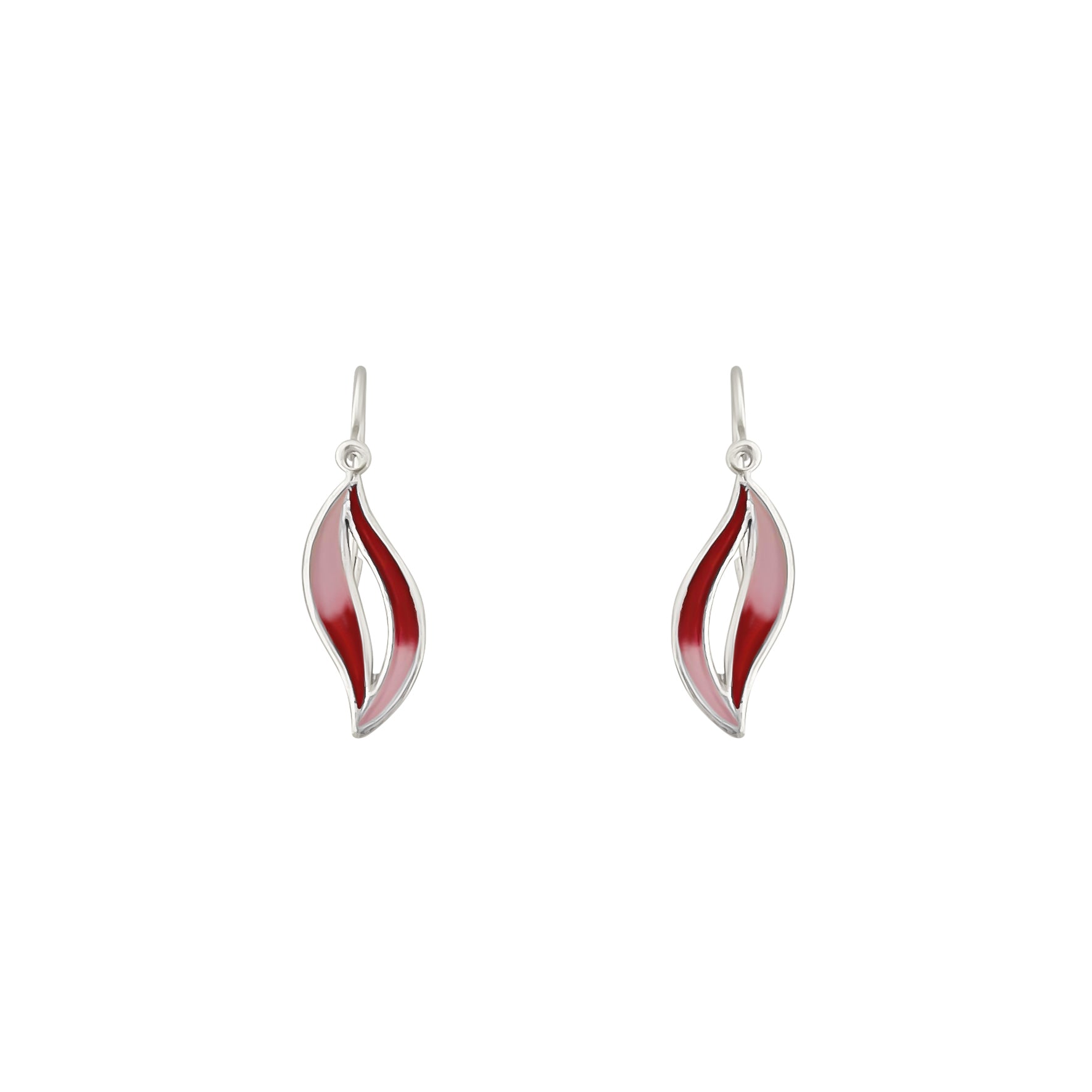 ARETES HOJITAS ESMALTADOS