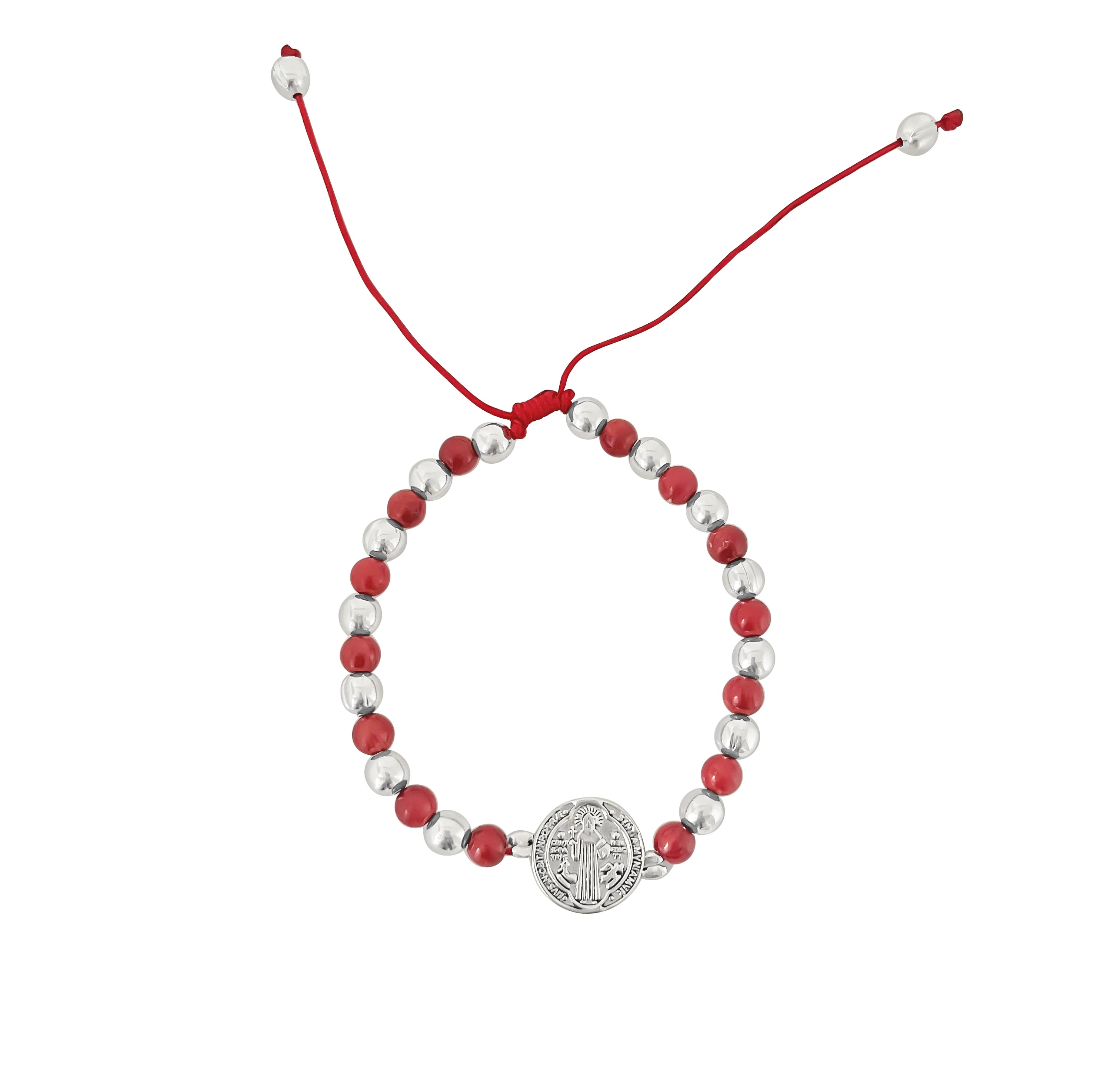 PULSERA ROJA CON SAN BENITO