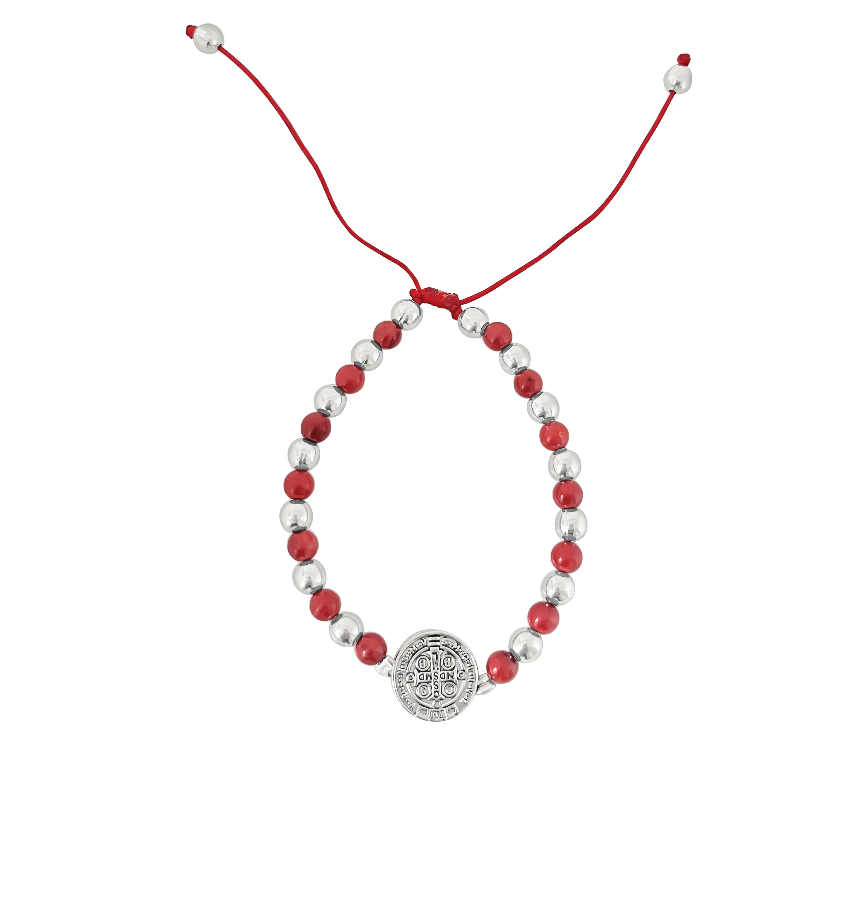 PULSERA ROJA CON SAN BENITO