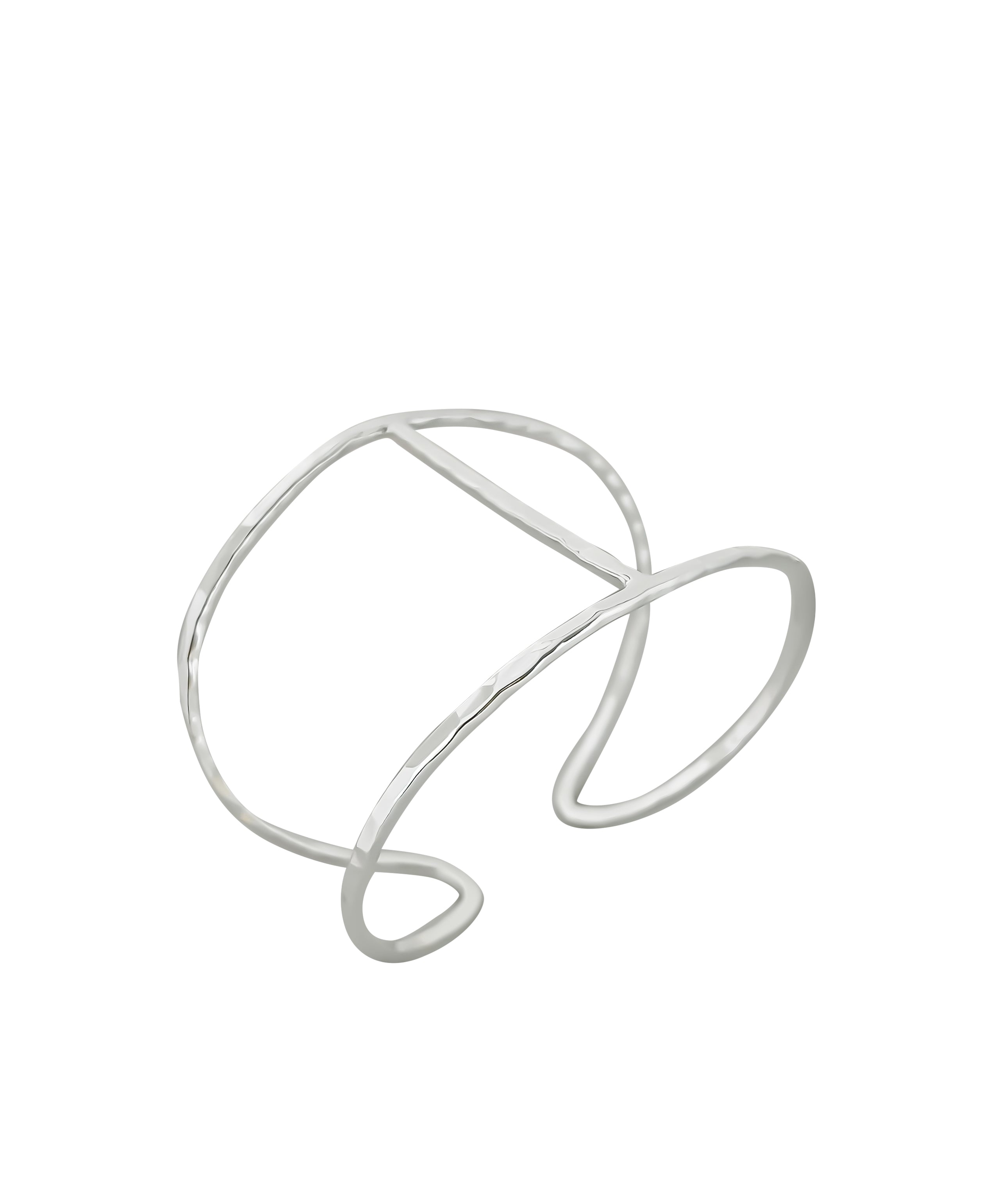 BRAZALETE ENTRELAZADO BAÑO DE PLATA