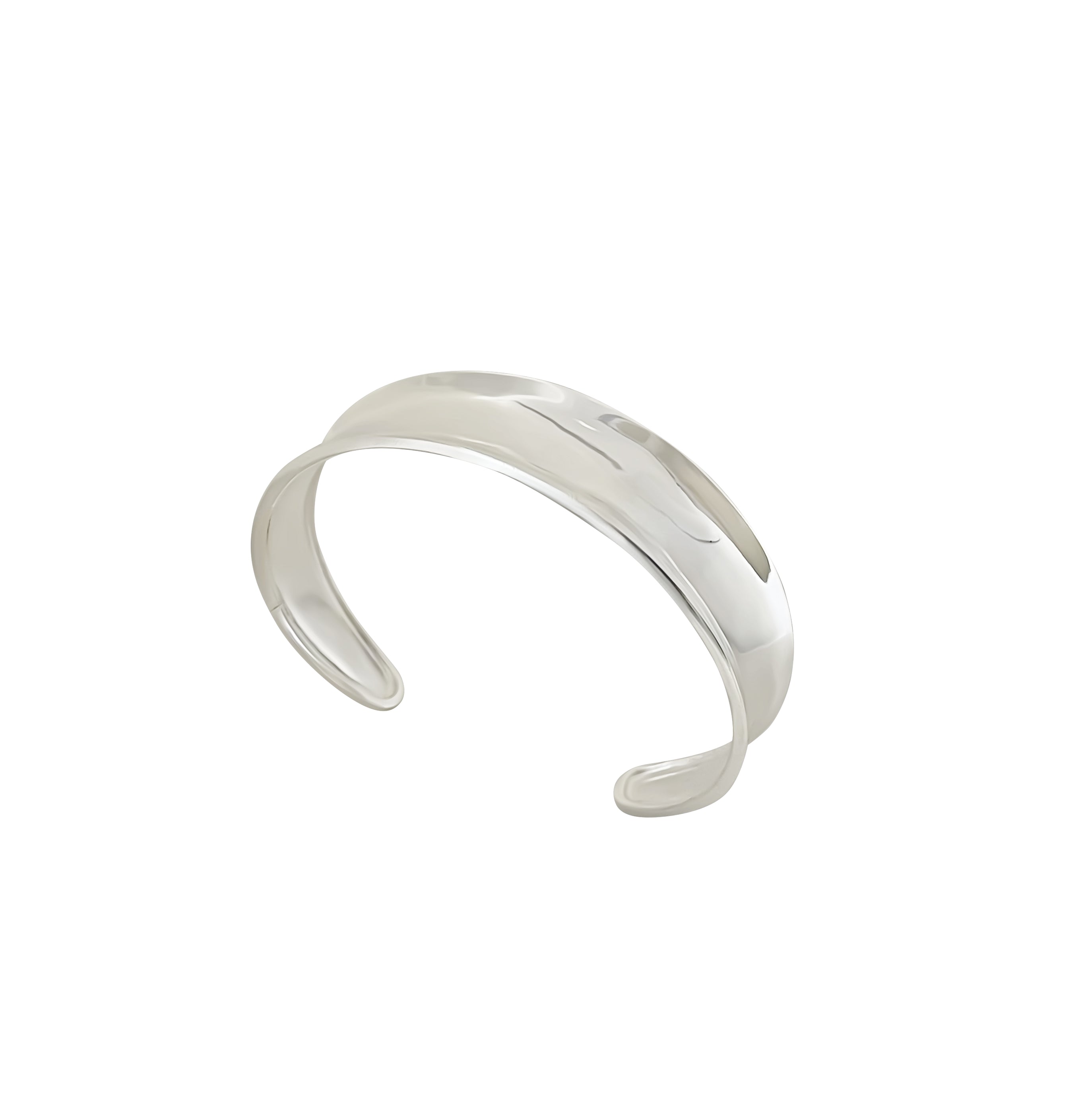 BRAZALETE LISO DELGADO BAÑO DE PLATA