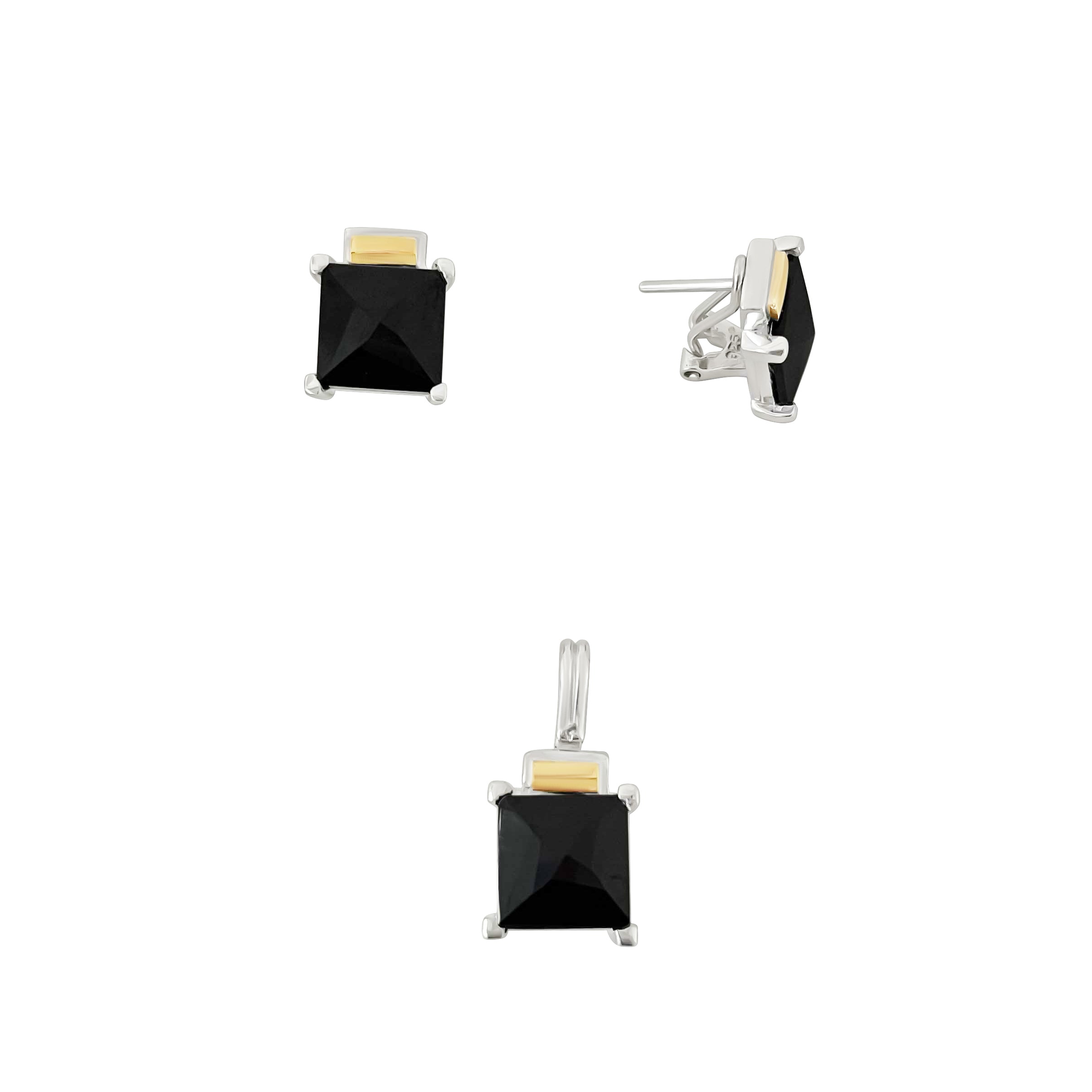 JUEGO CUADRO PLATA Y ORO