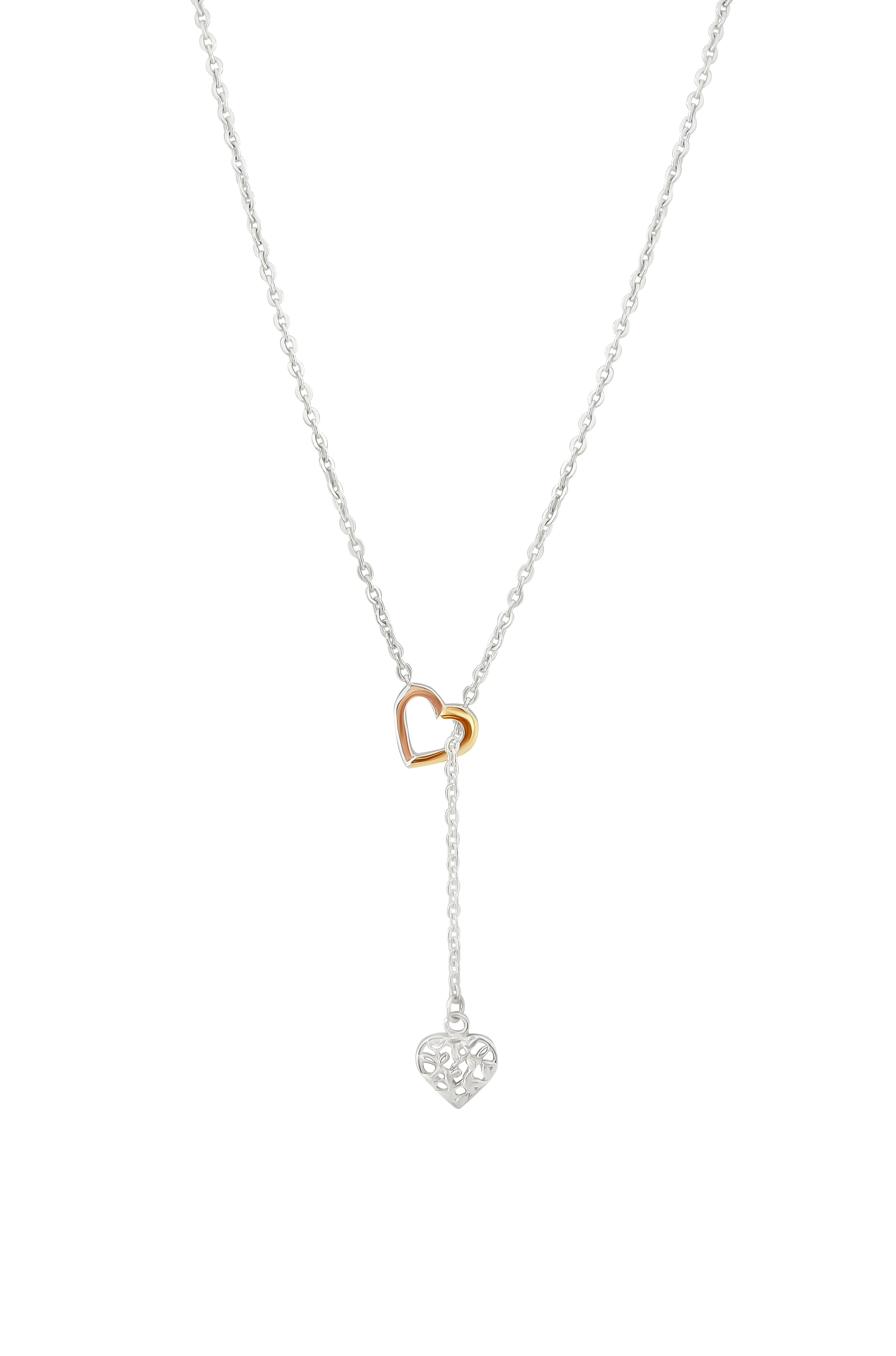 CORBATERO CORAZONES PLATA Y ORO