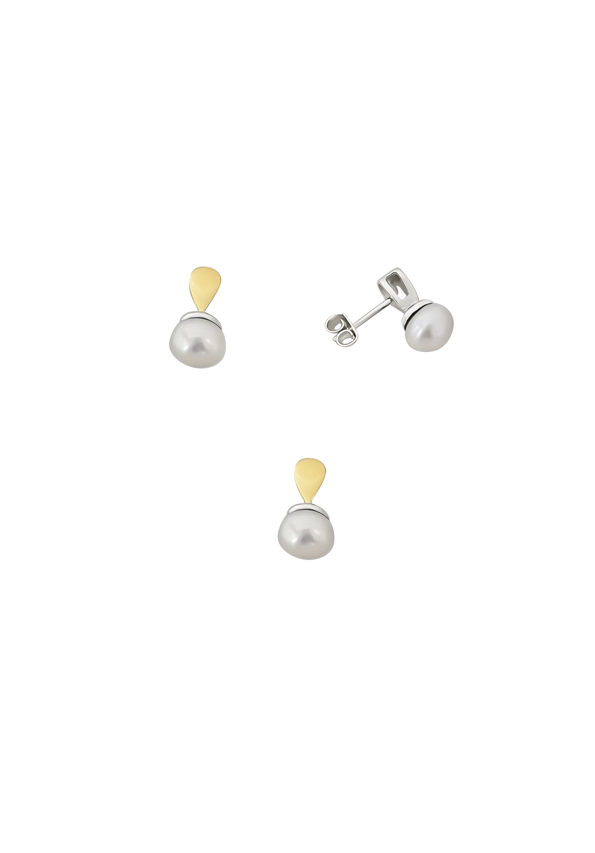 JUEGO PERLA CON GOTA DE ORO