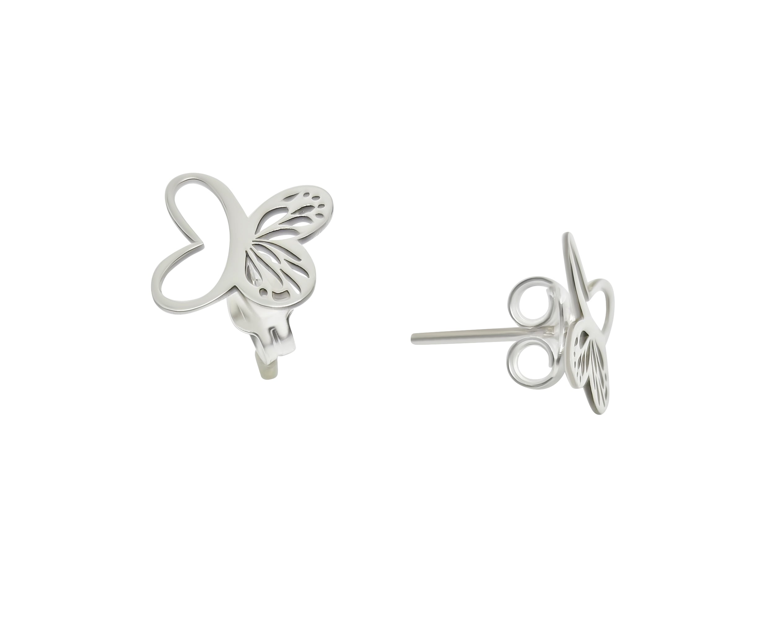 ARETES MARIPOSAS CALADAS