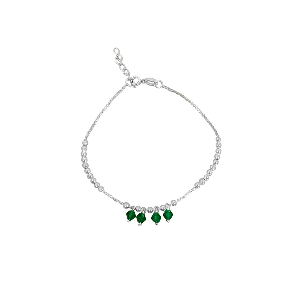 PULSERA BOLITAS COLGANTES