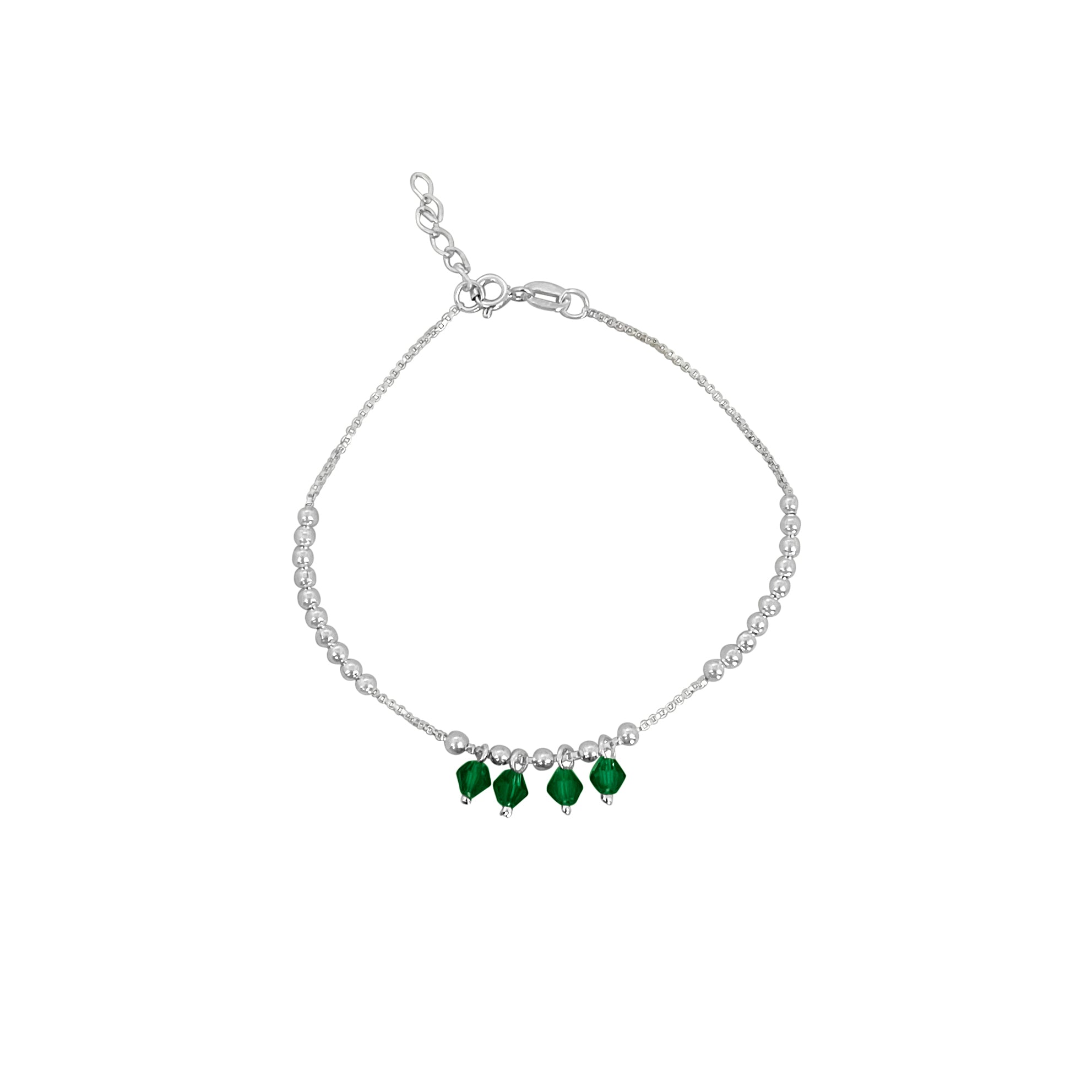 PULSERA BOLITAS COLGANTES