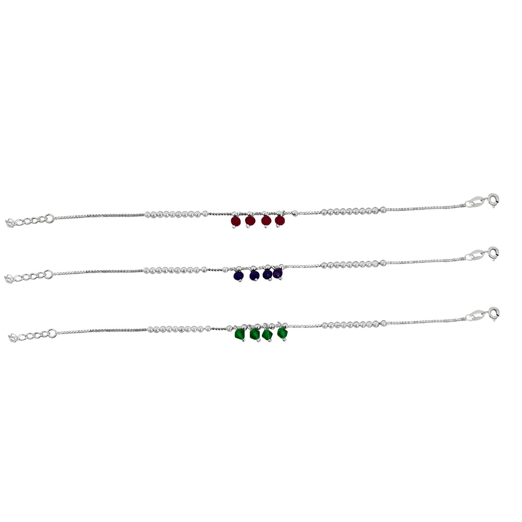PULSERA BOLITAS COLGANTES