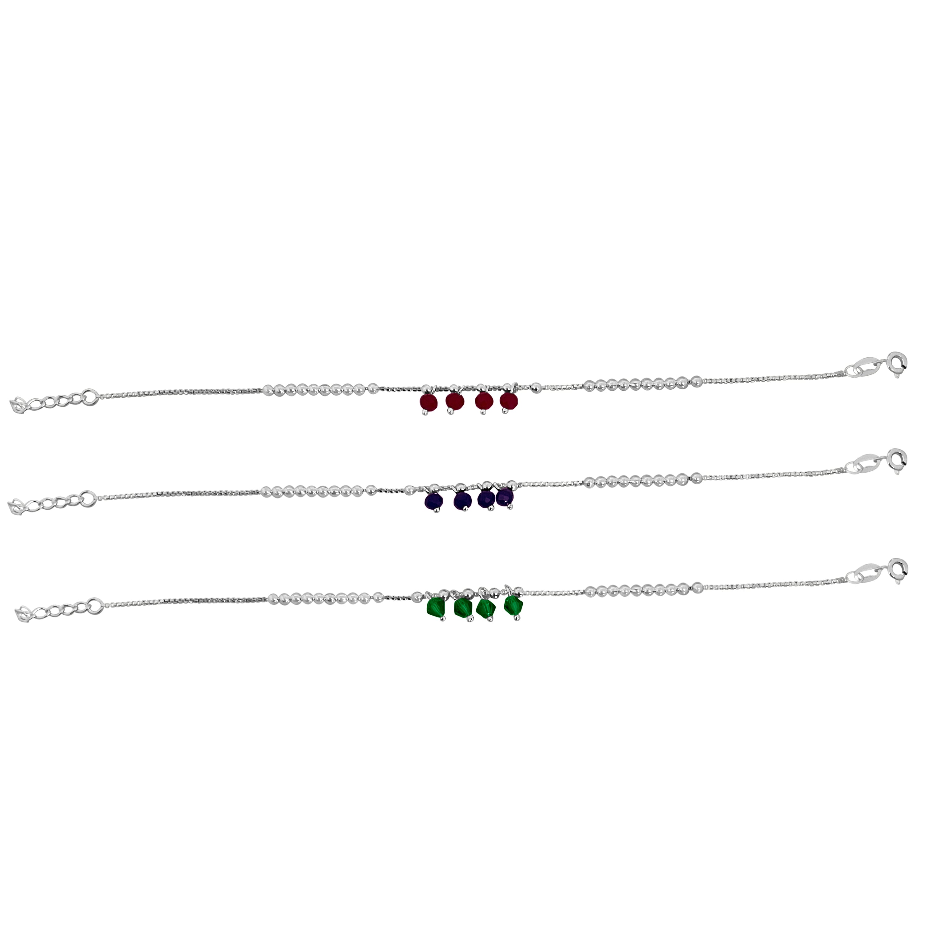 PULSERA BOLITAS COLGANTES