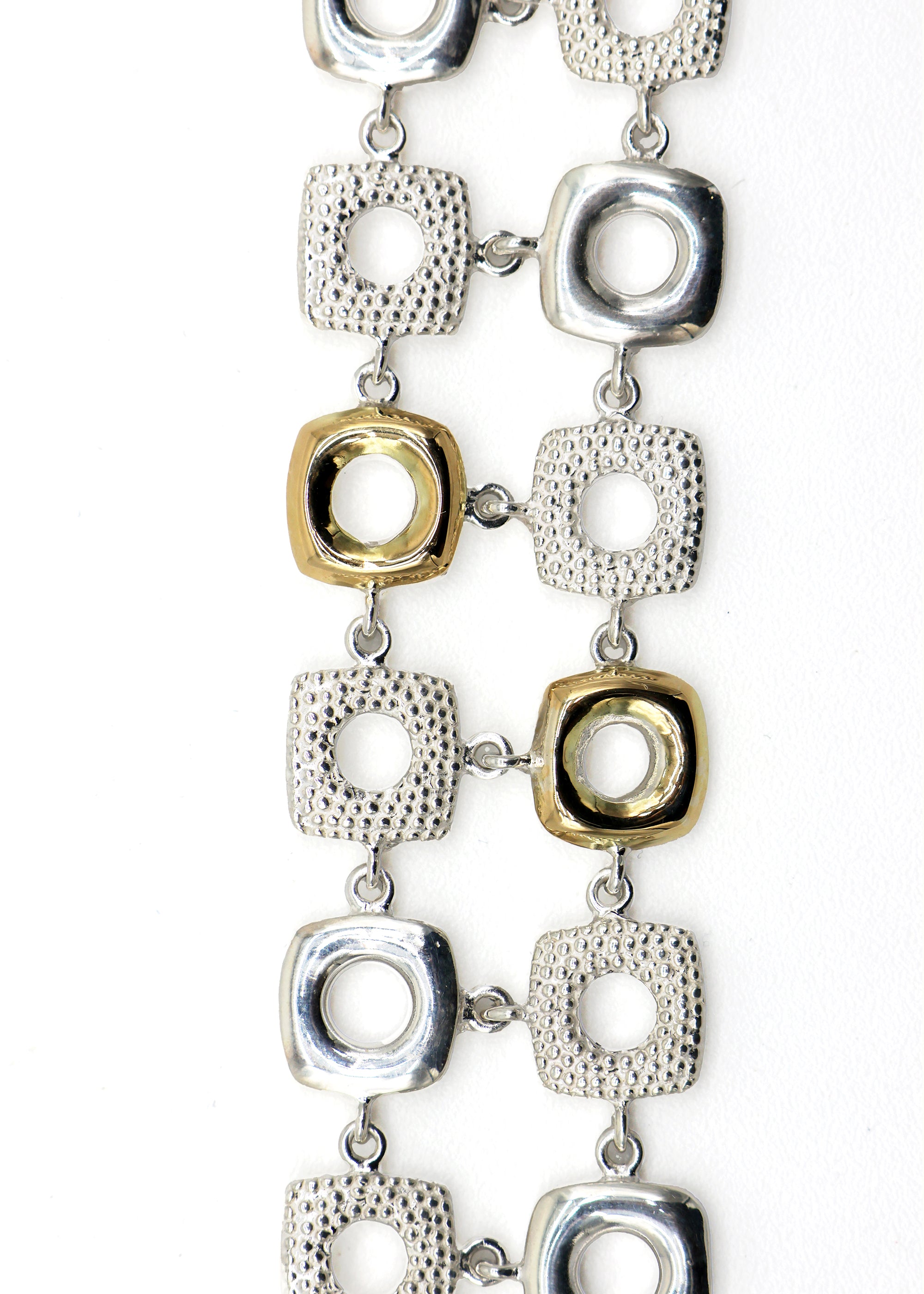 PULSERA ARMONÍA PLATA Y ORO