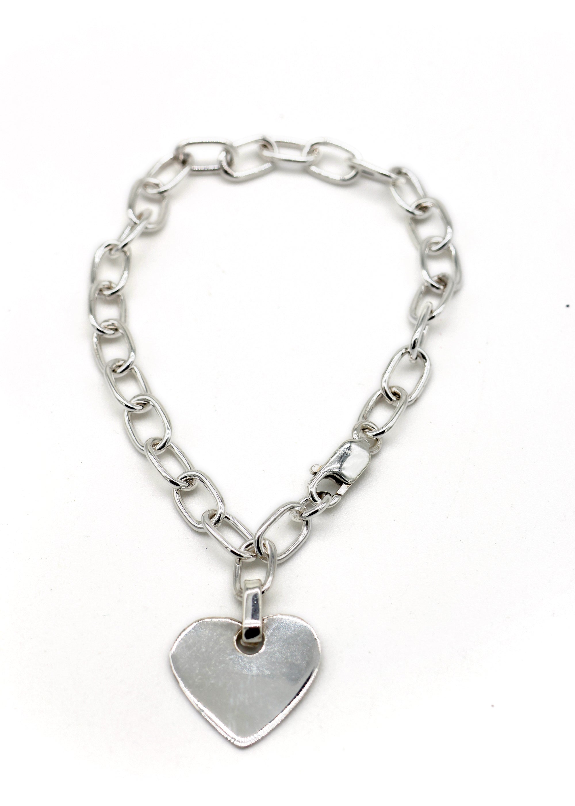 PULSERA ESLABONES Y CORAZONES