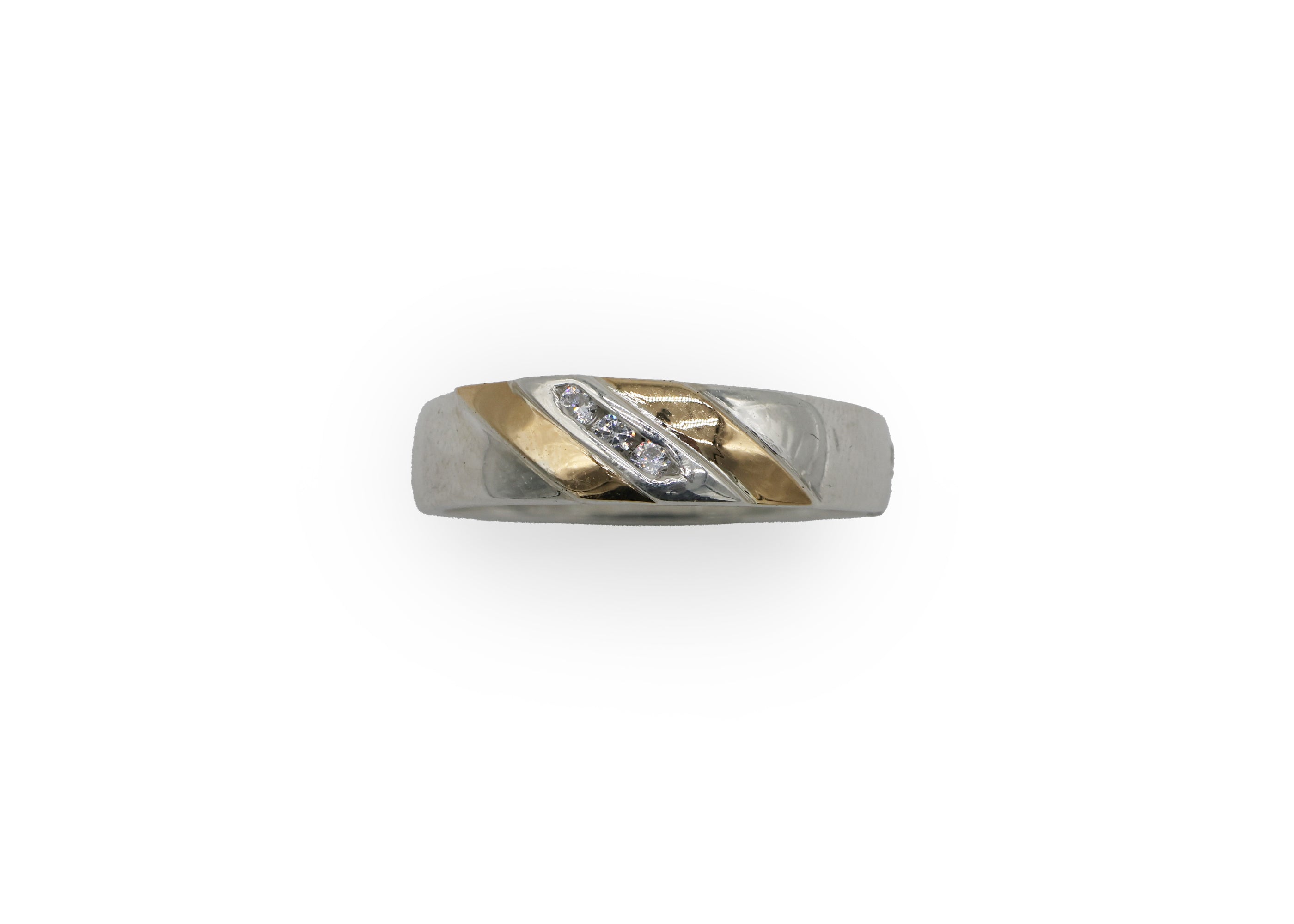 ARO 3 CIRCONES DIAGONAL PLATA Y ORO