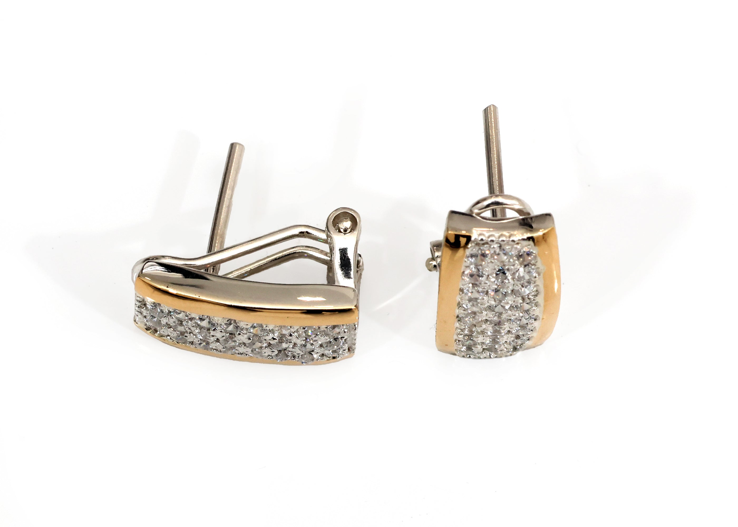 ARETES CENTELLOS  PLATA Y ORO