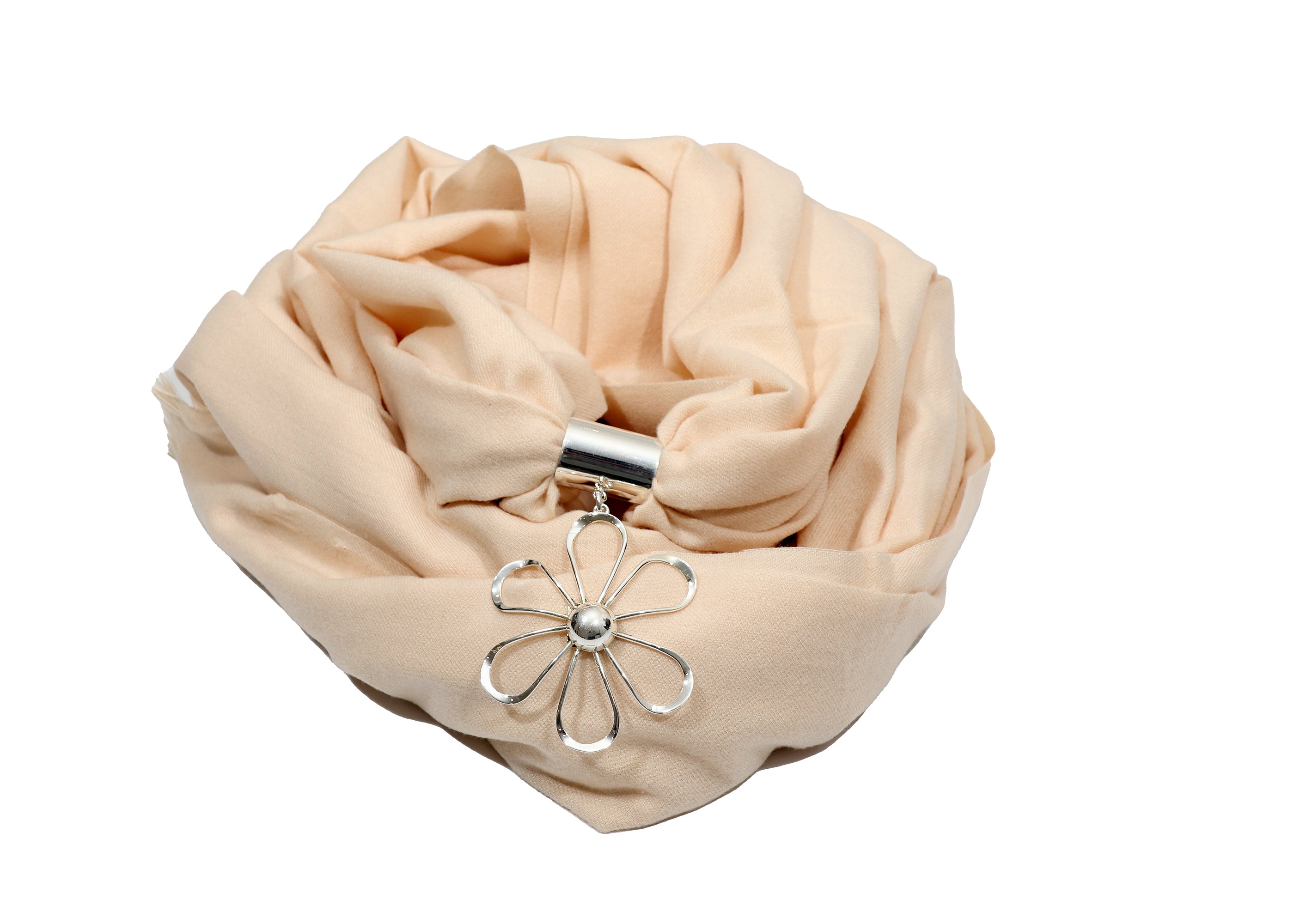 BROCHE FLOR CON PASHMINA