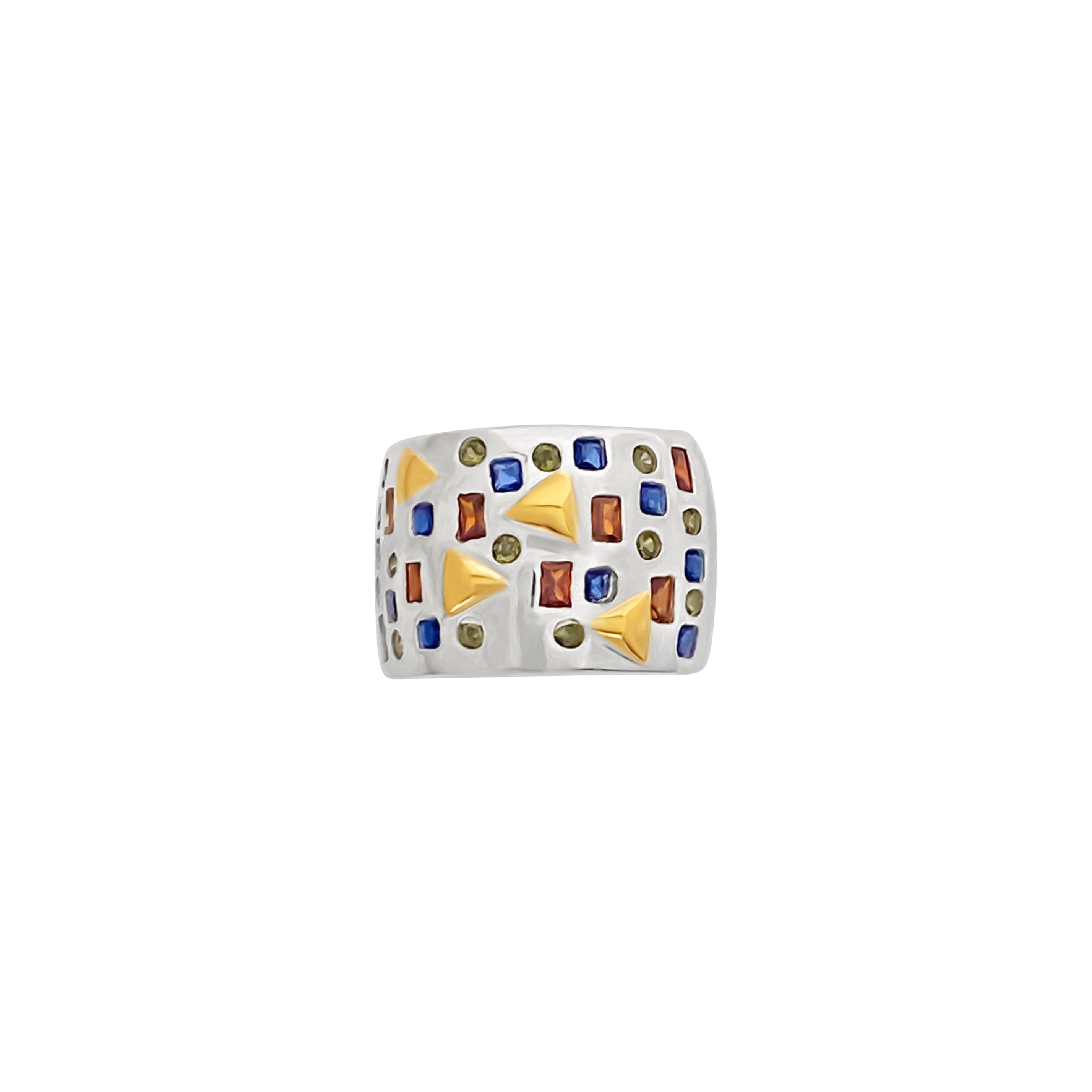 ANILLO DÁLMATA PLATA Y ORO